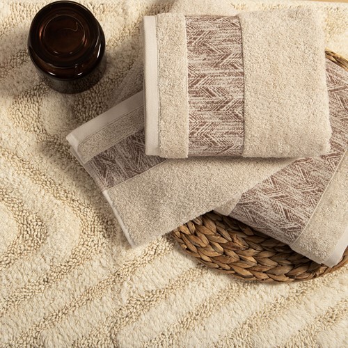 Πετσέτα Χεριών Nef-Nef Homeware Depreo 30x50 Ecru