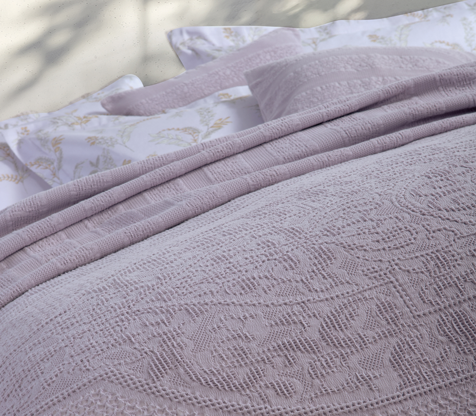 Κουβέρτα Υπέρδιπλη Nef-Nef Homeware Nantia 230X250 Mauve