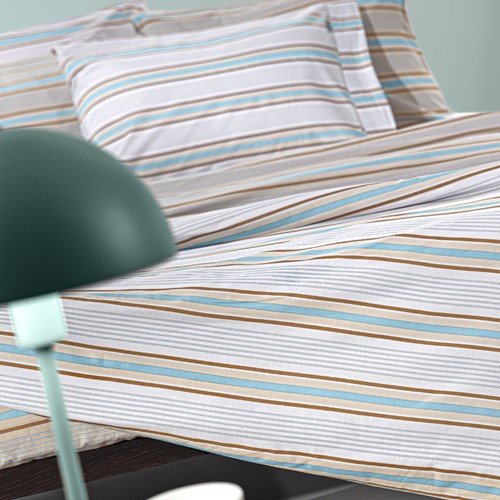 Σεντόνια Ημίδιπλα Guy Laroche (Σετ) Pinstripe Natural 180X265