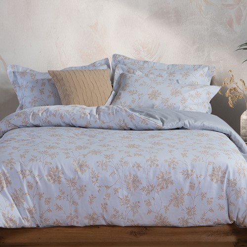 Σεντόνια Υπέρδιπλα Βαμβακοσατέν Nef-Nef Homeware (Σετ) Foxy 240X270 Silver Blue