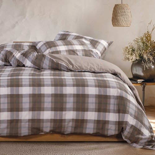 Σεντόνια King Size Nef-Nef Homeware (Σετ) με λάστιχο Racket 270X270 Gloden Brown