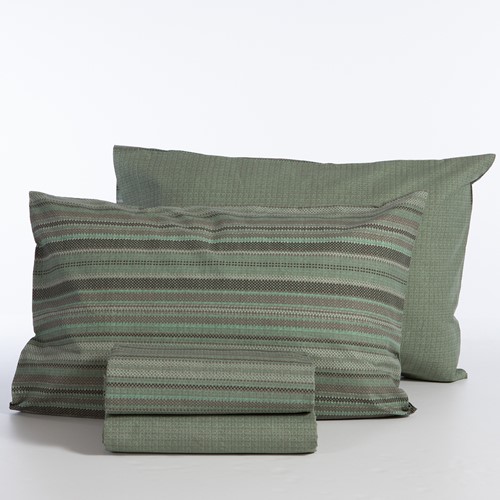 Σεντόνια Μονά Nef-Nef Homeware με λάστιχο 170x270 Degree Green