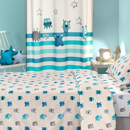 Παιδικά Σεντόνια Saint Clair (Σετ) Monsters 165X250 Blue