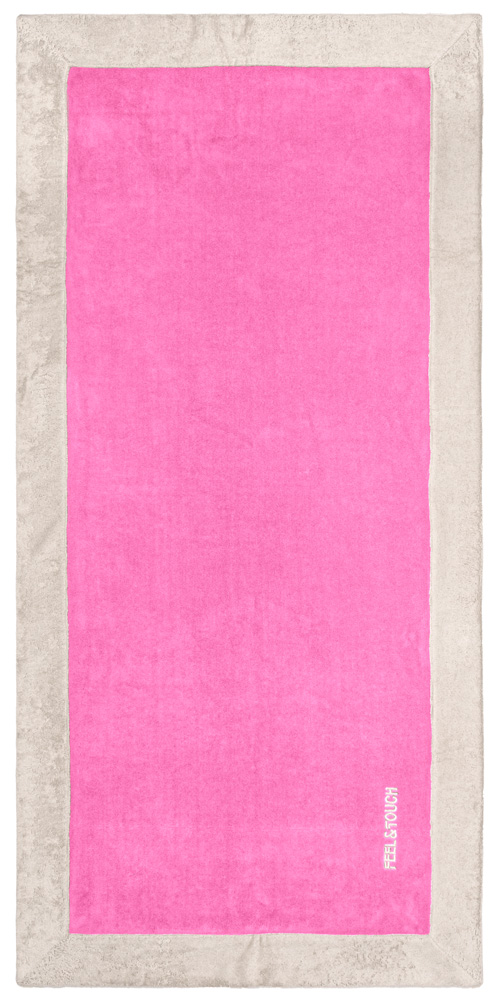Πετσέτα Θαλάσσης Feel and Touch Caribbean Pink 80X170