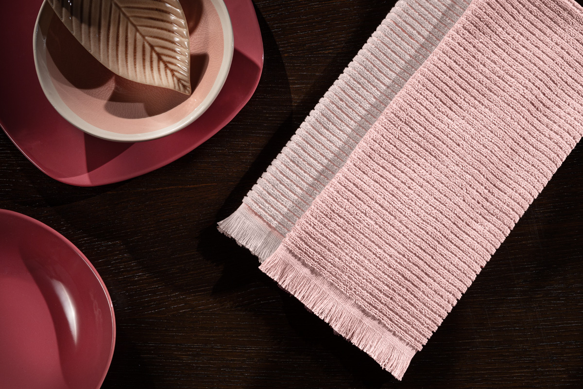 Πετσέτες Κουζίνας  Guy Laroche (Σετ) Tissus Rose 40X60