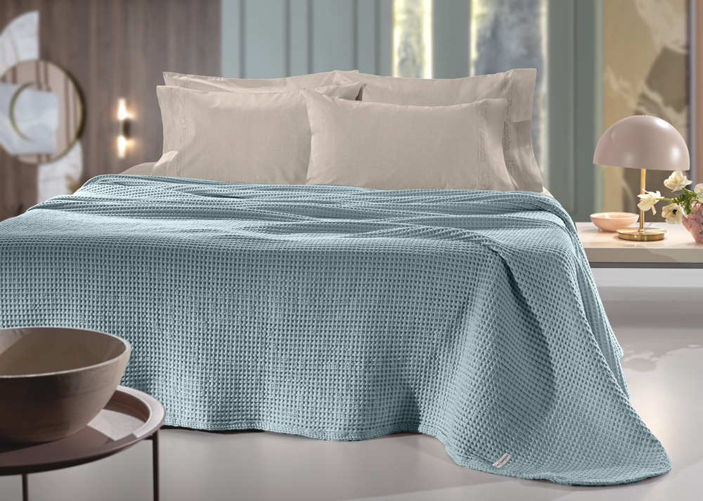 Κουβέρτα Πικέ King Size Guy Laroche Eternity Cement 260X240