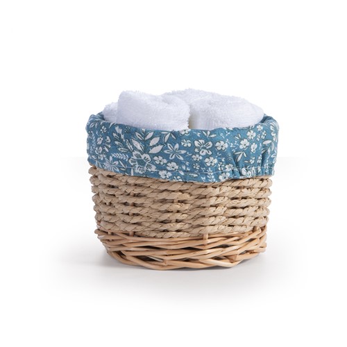 Διακοσμητικό Καλάθι Με Λαβέτες Nef-Nef Homeware Ethnia White