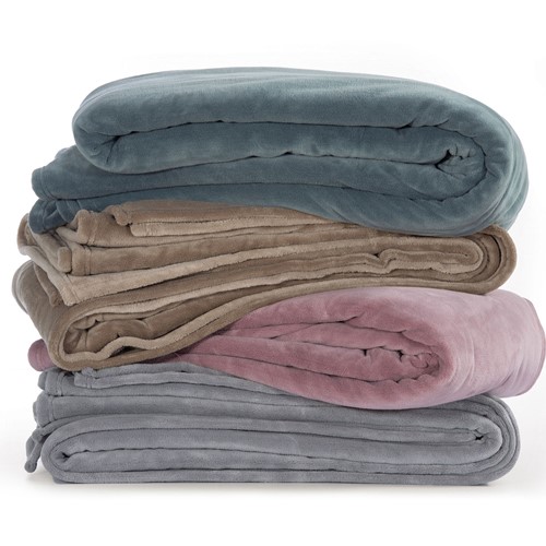 Κουβέρτα Fleece Nef-Nef Homeware Yπέρδιπλη 220Χ240 Cosy Mauve