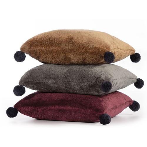 Διακοσμητικό Μαξιλάρι Nef-Nef Γούνινο Sherpa Miaris 50X50 Taupe