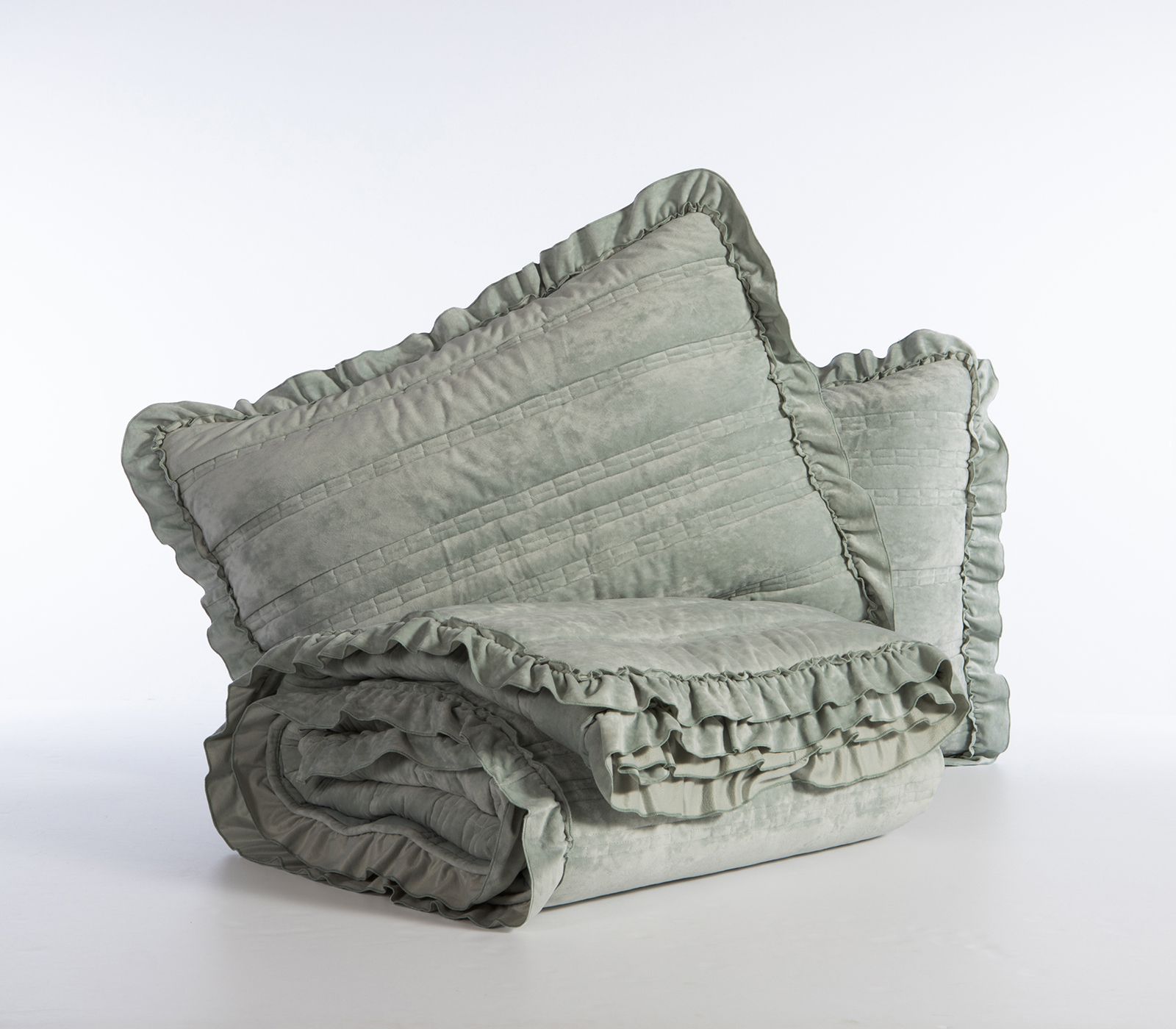 Κουβερλί Υπέρδιπλο Nef-Nef Homeware Sirion 230x240 Mint/Grey