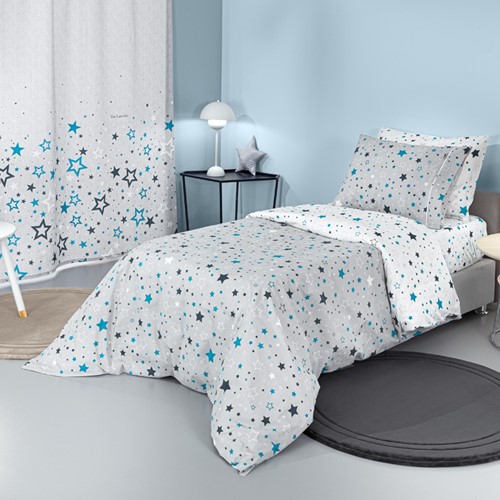 Παιδικά Σεντόνια Guy Laroche (Σετ) Starland Silver 100X200+28 Με Λάστιχο