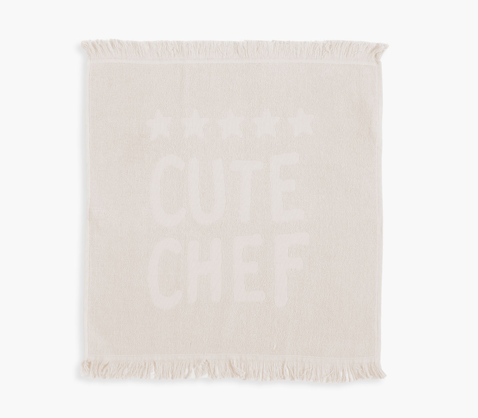 Ποτηρόπανο Nef-Nef Homeware Cute Chef 50x50 Ecru