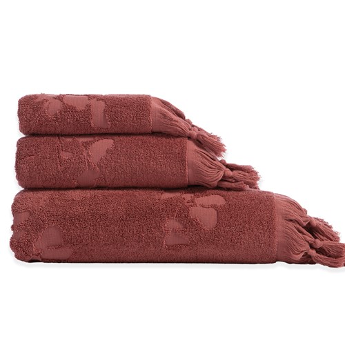 Πετσέτα Προσώπου Nef-Nef Homeware Vania 50x90 Rose