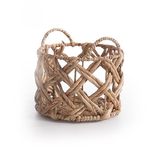 Kαλάθι Υάκινθου Nef-Nef Homeware Mesh D25x18 Natural