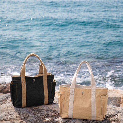 Tσάντα Θαλάσσης Ώμου Feel an Touch Cabo Black/Natural