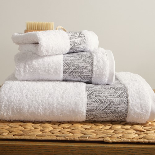 Πετσέτα Σώματος Nef-Nef Homeware Depreo 70x140 White