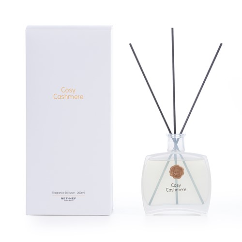 Αρωματικό Χώρου Με στικς Nef-Nef Homeware Cosy Cashmere White 200ml