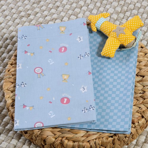 Βρεφικά Σεντόνια Λίκνου Nef-Nef Homeware (2ΤΜΧ) Super Boy L.Blue 70x120