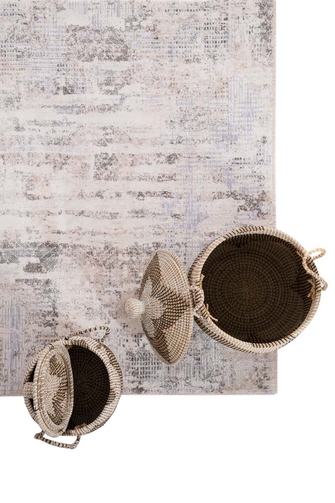 Μοντέρνο χαλί Σαλονιού Tokyo 77Α L. Grey Royal Carpet 160Χ230