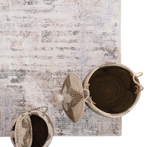 Μοντέρνο χαλί Σαλονιού Tokyo 77Α L. Grey Royal Carpet 160Χ230