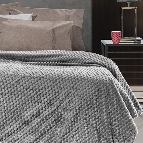Κουβέρτα Μονή Guy Laroche Smoothie 160x220 Anthracite