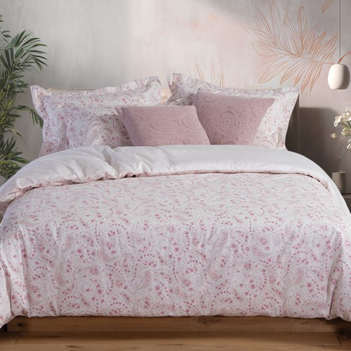 Παπλωματοθήκη Υπέρδιπλη Nef-Nef Homeware ( Σετ) Mirelle Ecru/Pink 240X230
