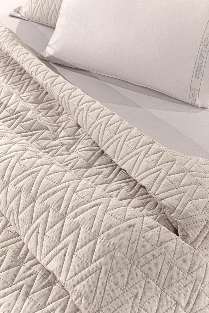 Κουβερλί King Size Guy Laroche (Σετ) Kylian Natural 250X240