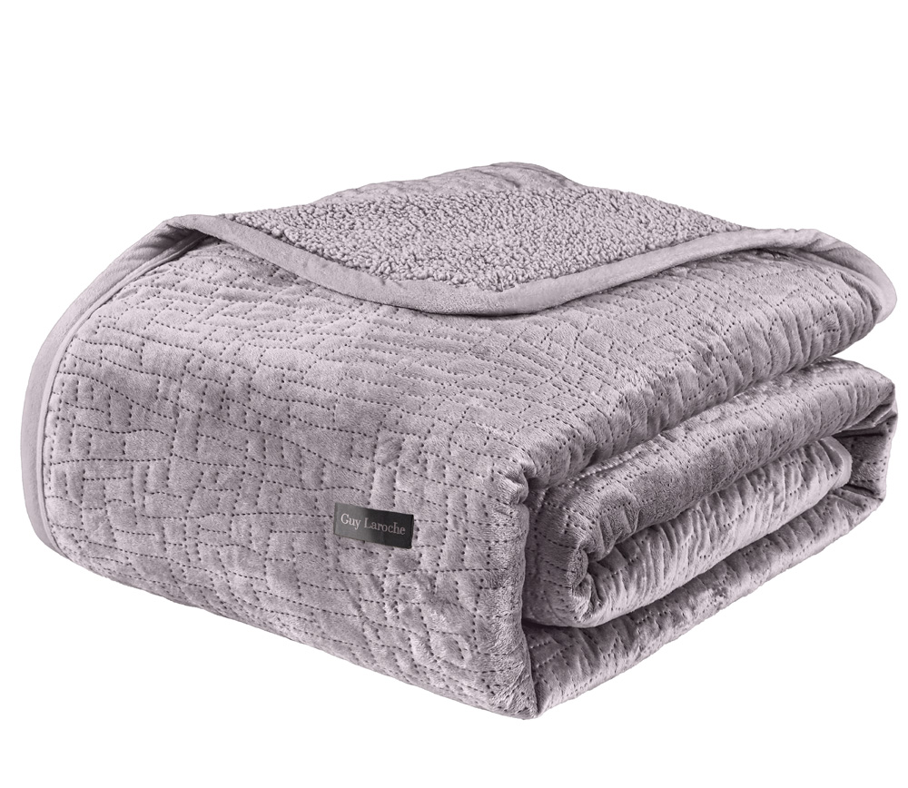 Κουβέρτα Ημίδιπλη Guy Laroche (Σετ) Bolzano 180x220 Melanze