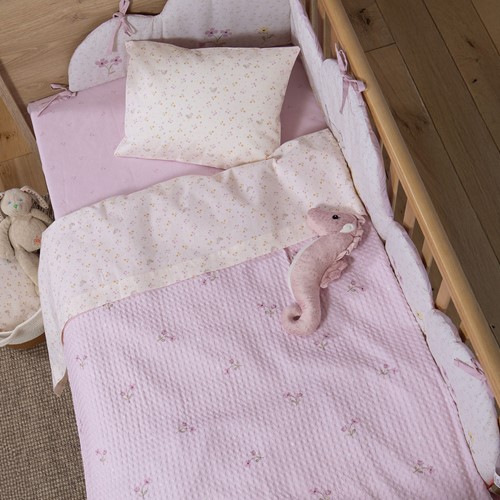 Βρεφική Κουβέρτα Πικε Nef-Nef Homeware Cute & Sweet 110x150 Lilac