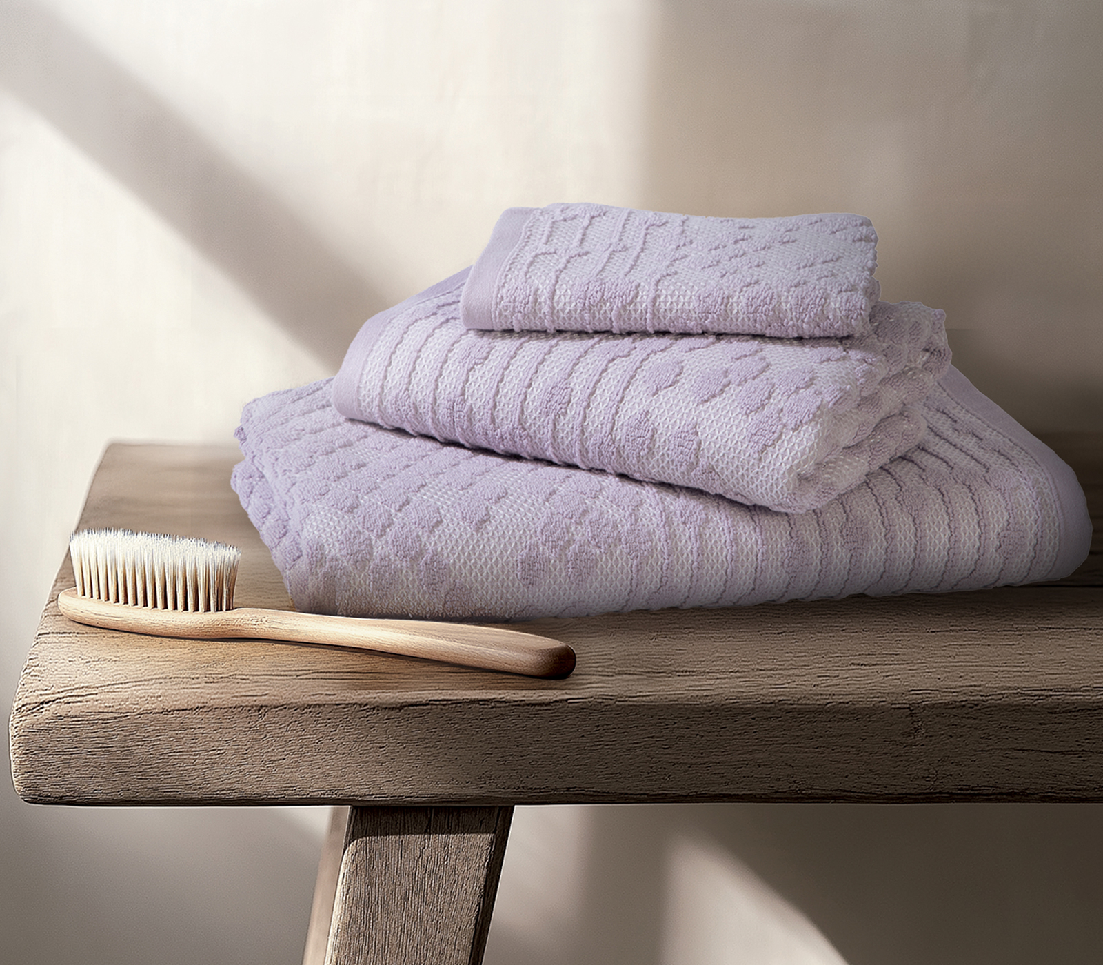 Πετσέτα Σώματος Nef-Nef Homeware Darwin 70x140 Mauve