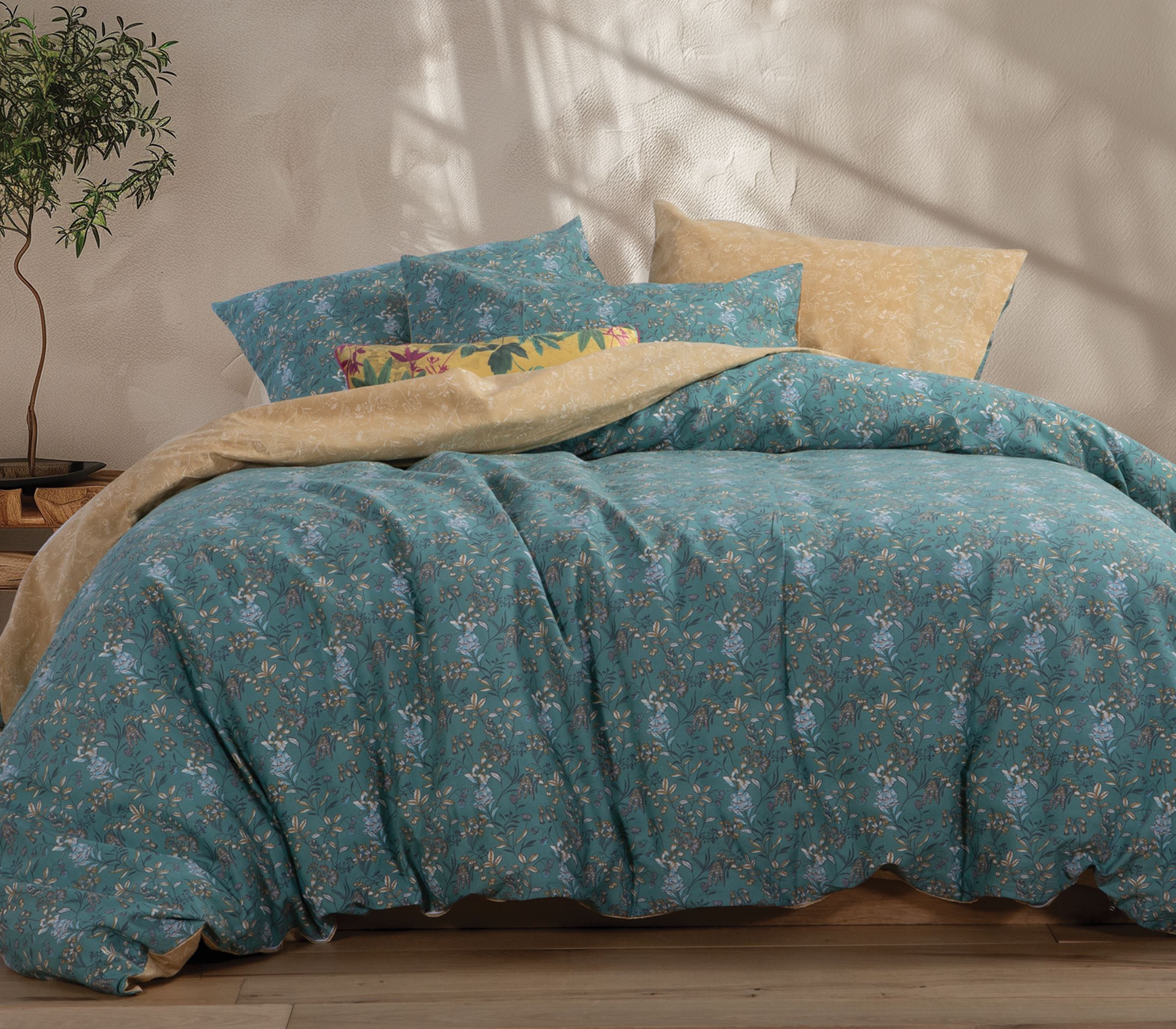 Παπλωματοθήκη μονή Nef-Nef Homeware (Σετ) Odete 170X240 Green