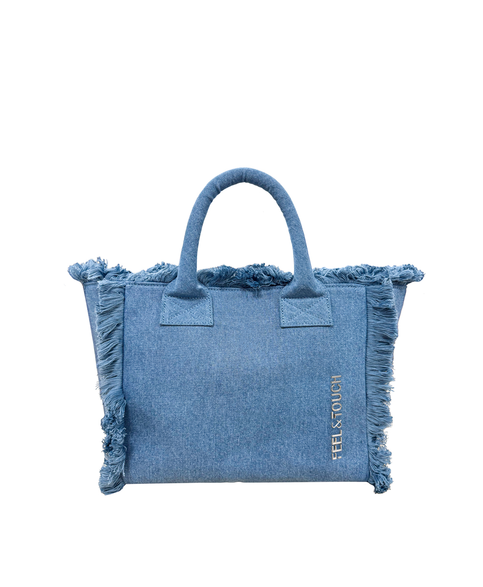 Tσάντα Θαλάσσης Xειρός Feel an Touch Caribbean Denim