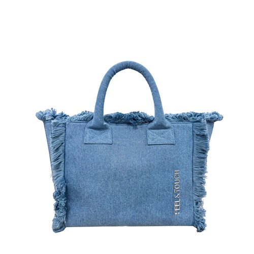 Tσάντα Θαλάσσης Xειρός Feel an Touch Caribbean Denim