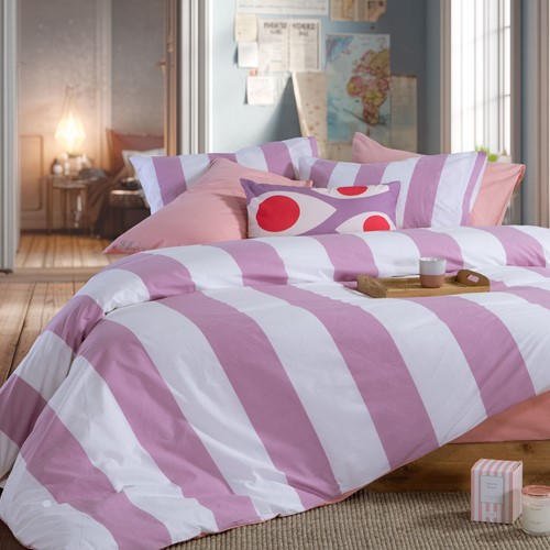 Σεντόνια Υπέρδιπλα Nef-Nef Homeware (Σετ) Με Λάστιχο Casual Vertia 160x200+35 Mauve