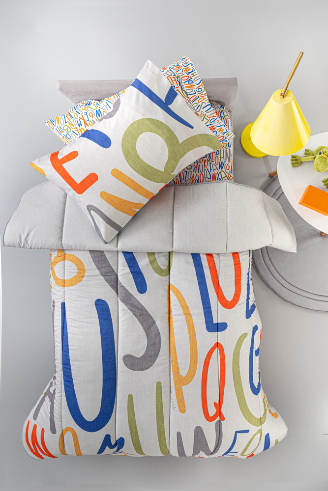 Παιδικό Πάπλωμα Guy Laroche Letters  Suede Multi 160x240