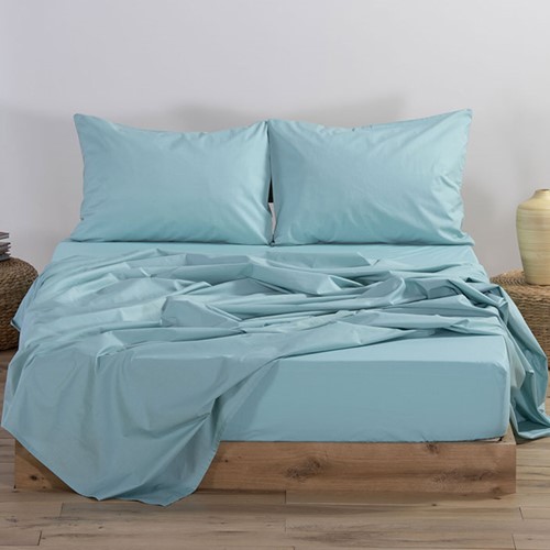 Σεντόνι King Size Nef-Nef Με Λάστιχο Basic 180X200+35 Aqua