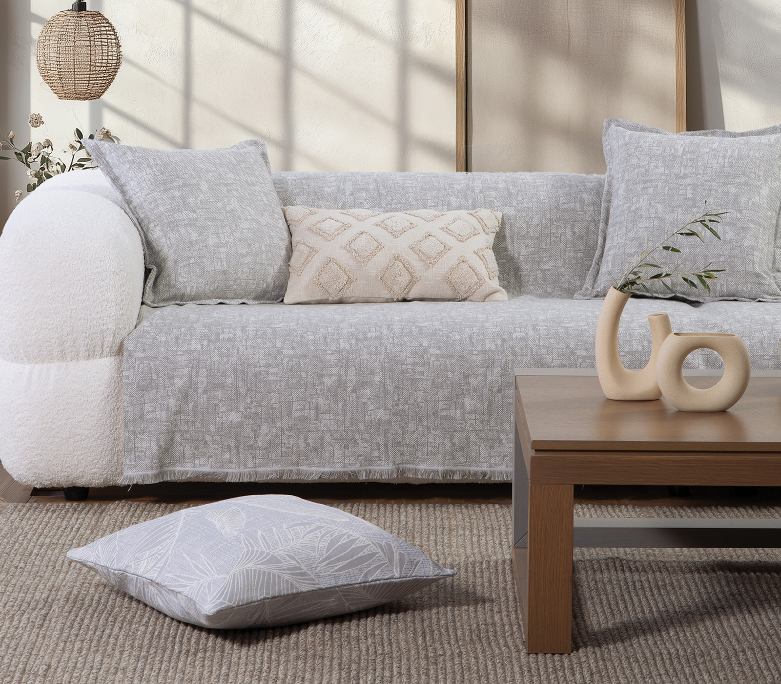 Ριχτάρι Τριθεσίου Nef-Nef Homeware Garcia 170x300 Grey