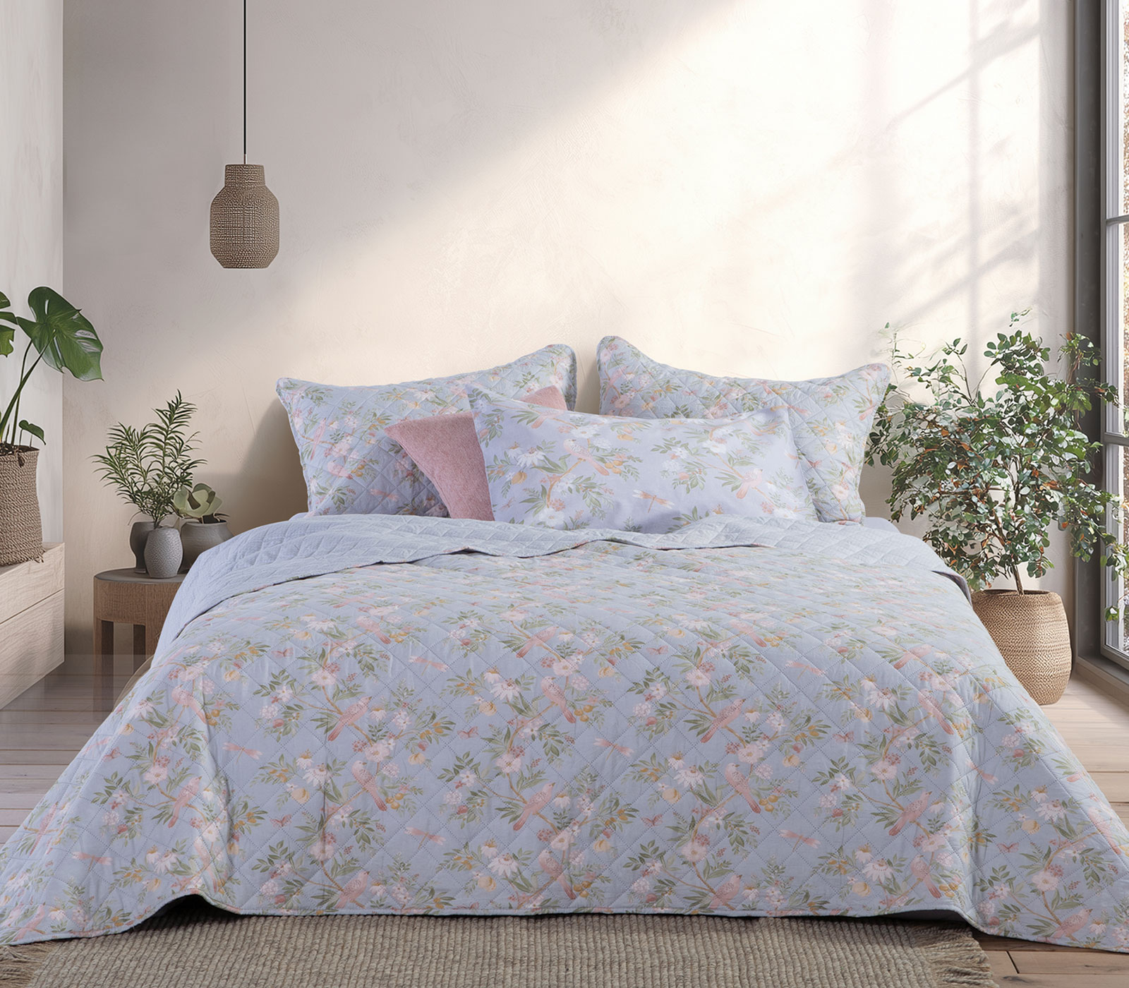 Κουβερλί Υπέρδιπλο Nef-Nef Homeware Dreamel 230X240 Blue