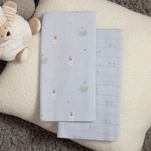 Βρεφικά Σεντόνια Λίκνου Nef-Nef Homeware Special Party Blue