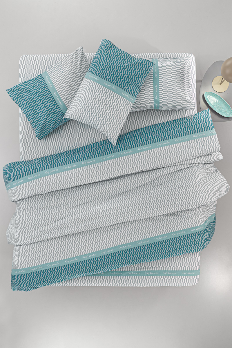 Παπλωματοθήκη Υπέρδιπλη Guy Laroche (Σετ) Status Petrol 225X245 