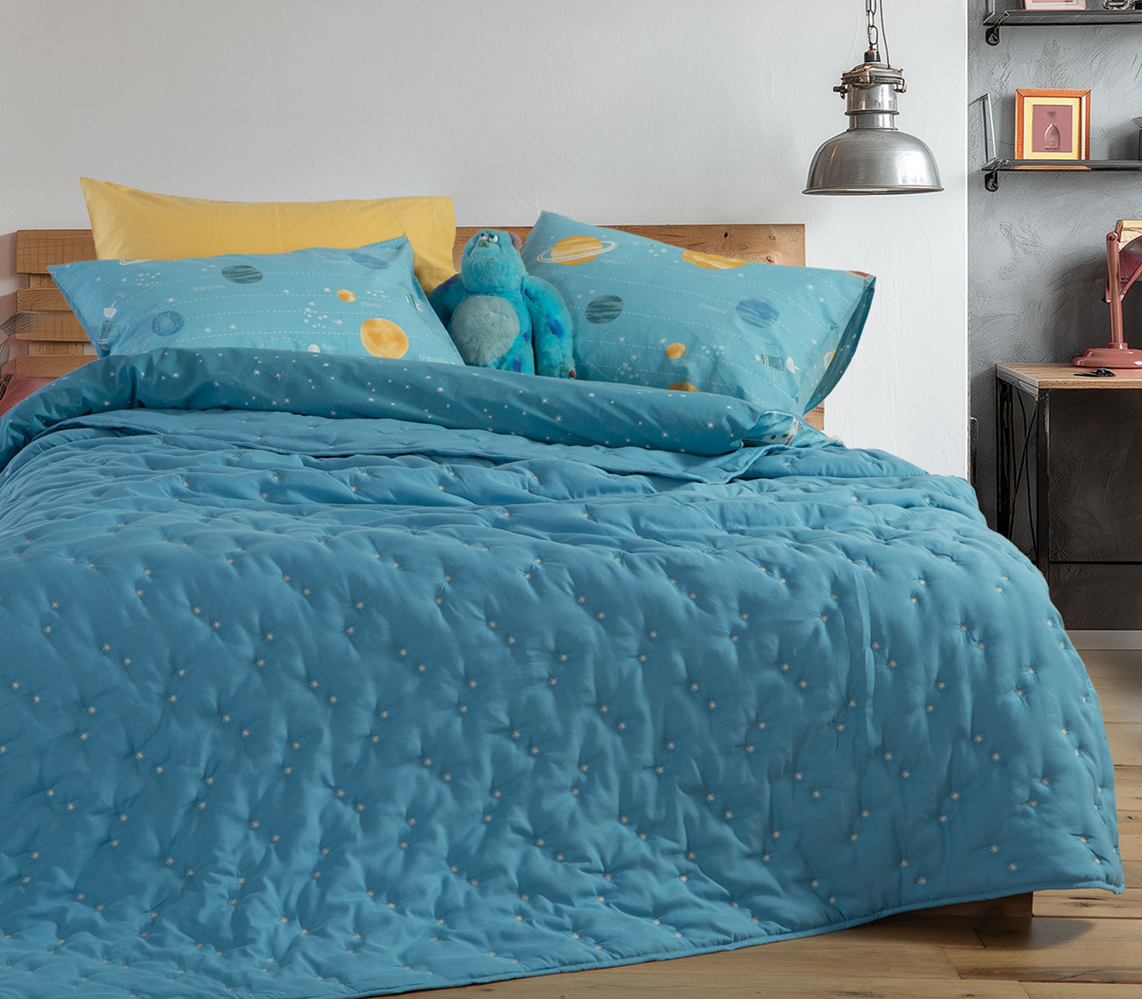 Παιδικό Κουβερλί Nef-Nef Homeware Special Star 180X240 Petrol