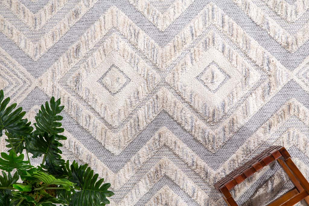 Xαλί Σαλνιού La Casa 723A White L. Grey Royal Carpet 160Χ230