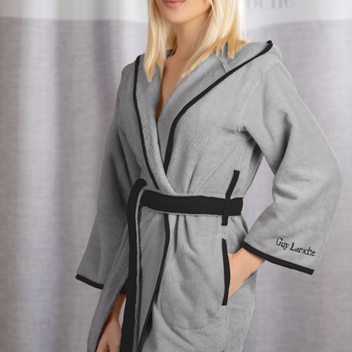 Μπουρνούζι Με Κουκούλα Guy Laroche Comfy Smoke Medium