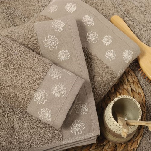 Πετσέτα Σώματος Nef-Nef Homeware Anthem 70x140 Beige