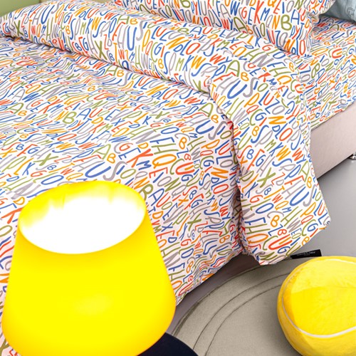 Παιδικά Σεντόνια Guy Laroche (Σετ) Letters Multi 160x250