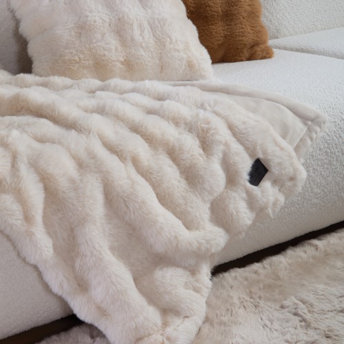 Διακοσμητικό Κουβερτόριο/ Ριχτάρι Nef-Nef Homeware Reality 130x180 Ecru