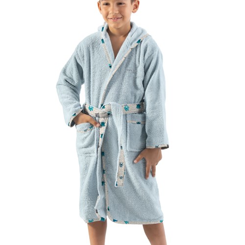 Βρεφικό Μπουρνούζι Saint Clair Monsters Blue (Ηλικία 4-6)