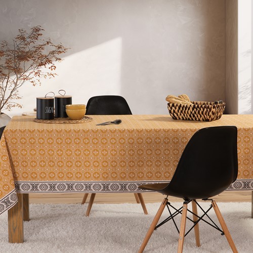 Τραπεζομάντηλο Nef-Nef Homeware Jeneria 140x180 Mustard