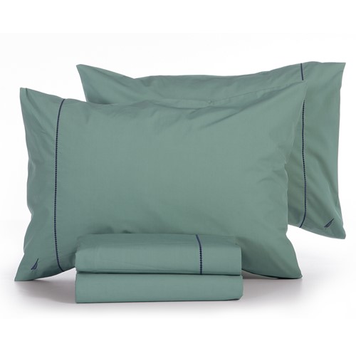 Σεντόνια King Size Nef-Nef Homeware (Σετ)Nautica - Nau Wave Solid 280Χ270 Green