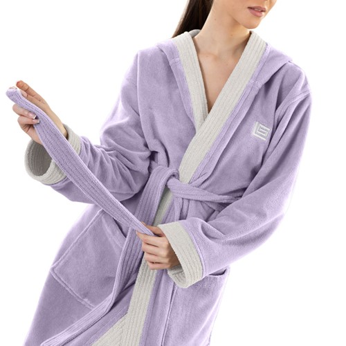 Μπουρνουζι Guy Laroche Monogram Levander Large